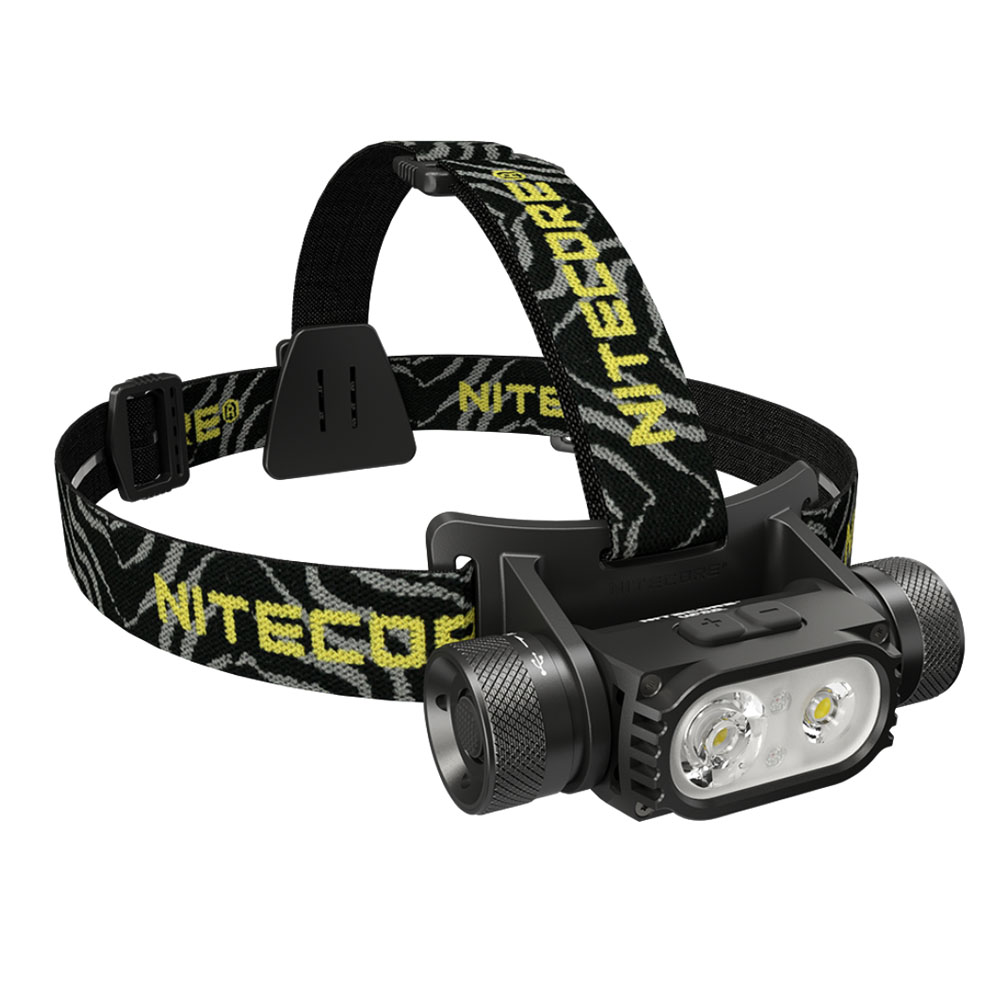 Nitecore HC68 USB-C Charging Headlamp - 2000 lumen adjustable focus headlamp with spotlight, floodlight, and red light. Waterproof, durable, and ideal for outdoor activities.